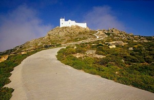The Profitis Ilias Church promises the best sunset watching spot in Patmos.