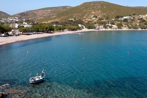 Kambos beach is the most popular beach in Patmos. It's the perfect swimming place for your kids too!